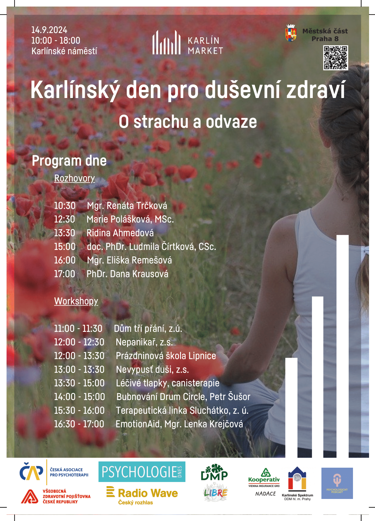 Karlínský den duševního zdraví 14.9.2024 10-18 h.